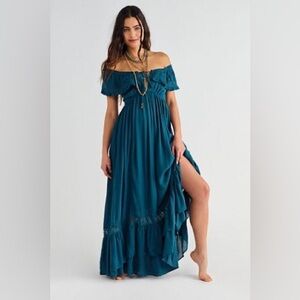 Free People Moonlight Ocean Maxi Dress NWT